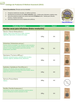 Catalogo de Productos El Molinot Associació (2015)