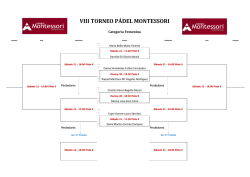 VIII TORNEO PÁDEL MONTESSORI