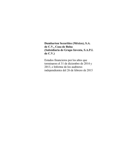 2014 Estados Financieros Dictaminados