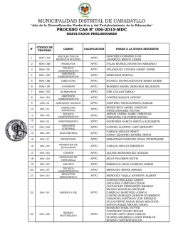 Resultados Preliminares