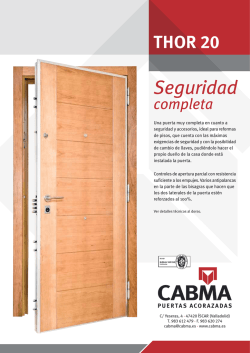 Cabma Thor 20. - Puertas y Reformas en Zaragoza en Diseño Herrero