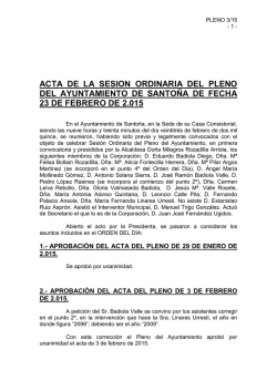 Pleno 23/02/2015 - Ayuntamiento de Santoña