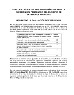 Descargar la norma INFORME DE LA EVALUACIÓN DE