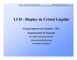 LCD - Display de Cristal Líquido