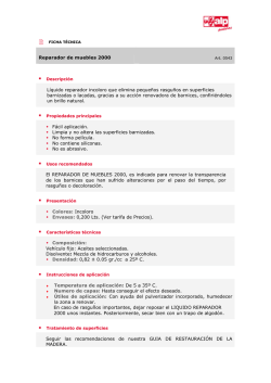 Reparador de muebles 2000 L&iacute;quido reparador