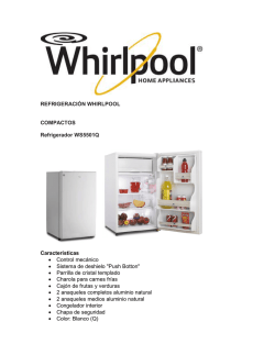 REFRIGERACIÓN WHIRLPOOL COMPACTOS Refrigerador