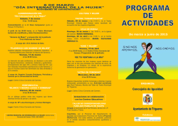 De marzo a junio de 2015 - Ayuntamiento de Trigueros