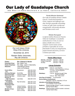 November 22, 2015 - Our Lady of Guadalupe Church