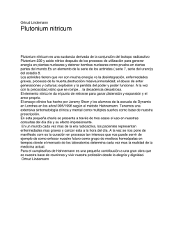 Plutonium nitricum