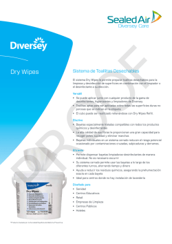 Dry Wipes - Diversey