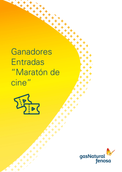 Ganadores Entradas “Maratón de cine”