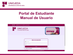 Manual de Usuario - Portal del Estudiante