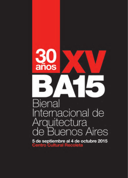 actividades paralelas bienal - Sociedad Central de Arquitectos