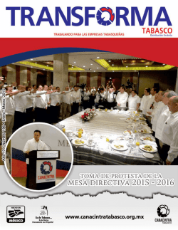 Transforma - CANACINTRA Tabasco