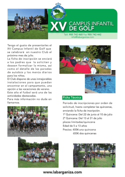 Campus de Verano - Real Club de Golf La Barganiza