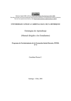 Estrategias de Aprendizaje - Biblioteca Digital UCSH