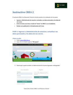 Instructivo CREA 2 para Primaria y Inicial