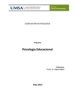 Psicología Educacional