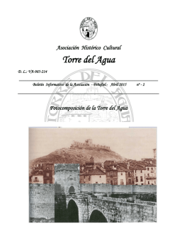 boletin nº2.abril2015 - Peñafiel Torre del Agua