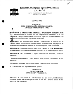 Sindicato de Empresa Operadora Sumesa, S.A. de C.M