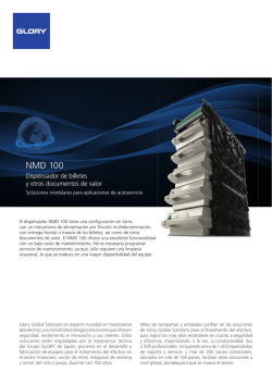 Catálogo NMD 100 - Glory Global Solutions