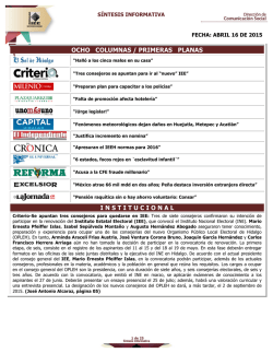 16 - Instituto Estatal Electoral