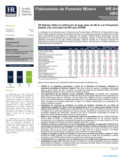 Calificación HR Ratings oct/2015