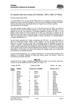 Un estudio sobre dos censos de Fortanete