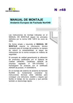 Manual de montaje - Andamios Asturias