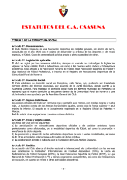 ESTATUTOS DEL C.A. OSASUNA