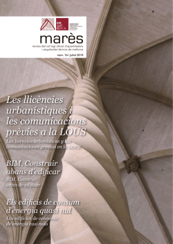 marès - Colegio Oficial de Aparejadores y Arquitectos Técnicos de