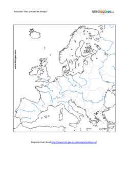 Actividad “Ríos y mares de Europa” Mapa de Yvain Roué http://www