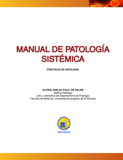 manual de patología sistémica - Universidad Evangélica de El