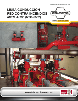 LÍNEA CONDUCCIÓN RED CONTRA INCENDIOS