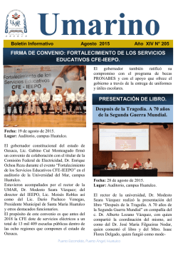 Bulletin - Universidad del Mar