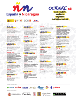 Agenda - Centro Cultural de España en Nicaragua