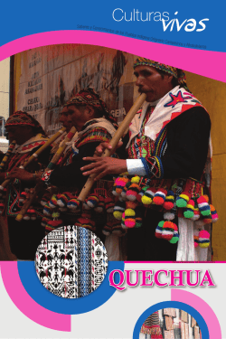 Culturas Vivas - Quechua - Inicio