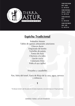 Espicha Tradicional - Sidrer&iacute;as Tierra Astur