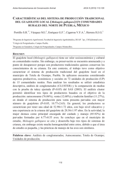 Meleagris gallopavo - Actas Iberoamericanas de Conservación