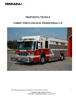propuesta técnica carro porta escalas tradicional c-‐8