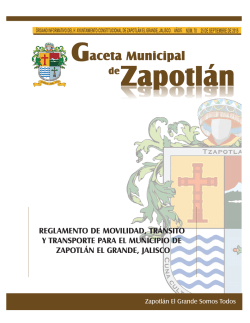 Gaceta Municipal de Zapotlán Año 6. Número 70.