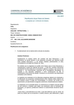 Análisis Estructural I