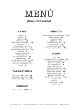 ¡Buen Provecho! - Pincho Tapas & Dine