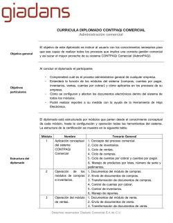 CURRICULA DIPLOMADO CONTPAQi COMERCIAL Administración