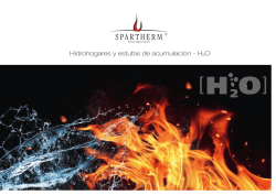 Hidrohogares y estufas de acumulaci&oacute;n - H2O