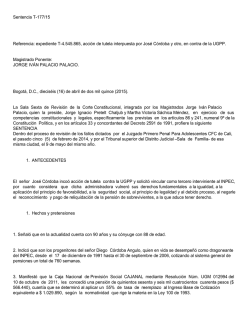 Sentencia T-177/15 Referencia: expediente T