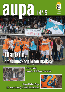 Aupa 2014-15 - Federaci&oacute;n Guipuzcoana de F&uacute;tbol