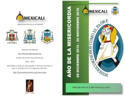 Año de la Misericordia.pages - Diócesis de Mexicali, Baja California.