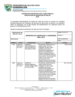 registro de contratos y convenios año: 2015