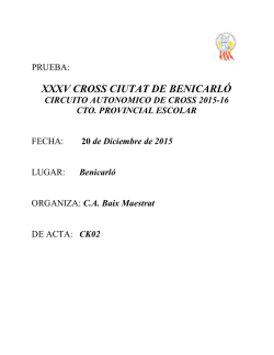 20 DIC 15 / Cross de Benicarló